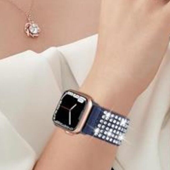 NEW Blue Diamond Apple Watch Band - Picture 4 of 5